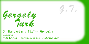 gergely turk business card